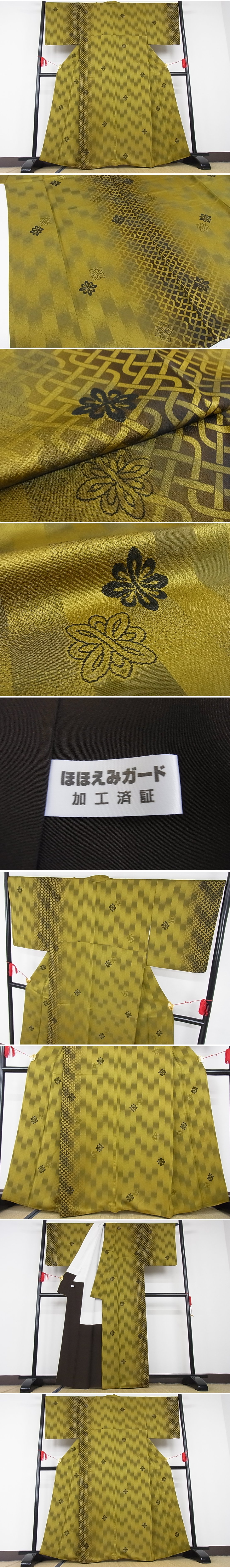 平和屋-こころ店■極上 キモノデザイナー 斉藤上太郎 お召 訪問着 落款有着丈161cm 裄丈68cm 正絹3kk2985